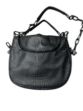 Load image into Gallery viewer, Happy Bag -  Black Vegan Alligator
