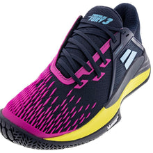 Load image into Gallery viewer, Babolat Men&#39;s Propulse Fury 3 All Court Tennis Shoes Dark Blue and Pink Aero
