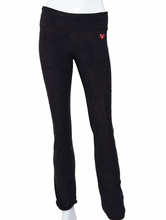 Load image into Gallery viewer, Leg Lengthening Pants Black Dimple With Red Stitching
