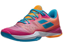 Load image into Gallery viewer, Babolat Jet Mach 3 All Court Women&#39;s Tennis Shoe - I LOVE MY DOUBLES PARTNER!!!
